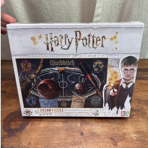 Harry Potter Quidditch 1000 Piece Jigsaw Puzzle By Go! Games Sealed Box Ages 12+ - Picture 2 of 7